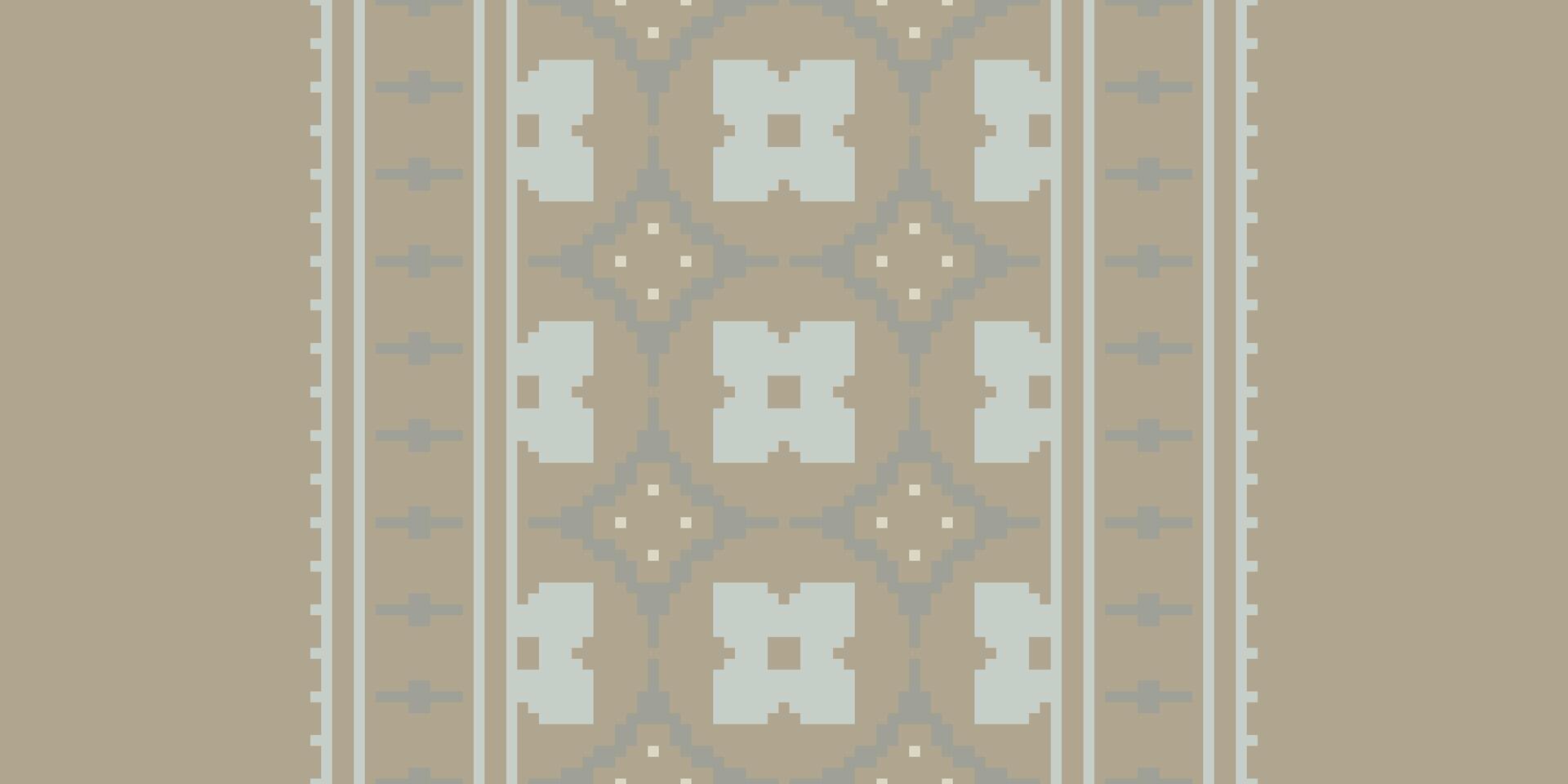 Silk fabric Patola sari Pattern Seamless Scandinavian pattern Motif embroidery, Pixel Ikat embroidery Design for Print endless arabesque cloth dupatta shawl bandana print silk kurta men vector