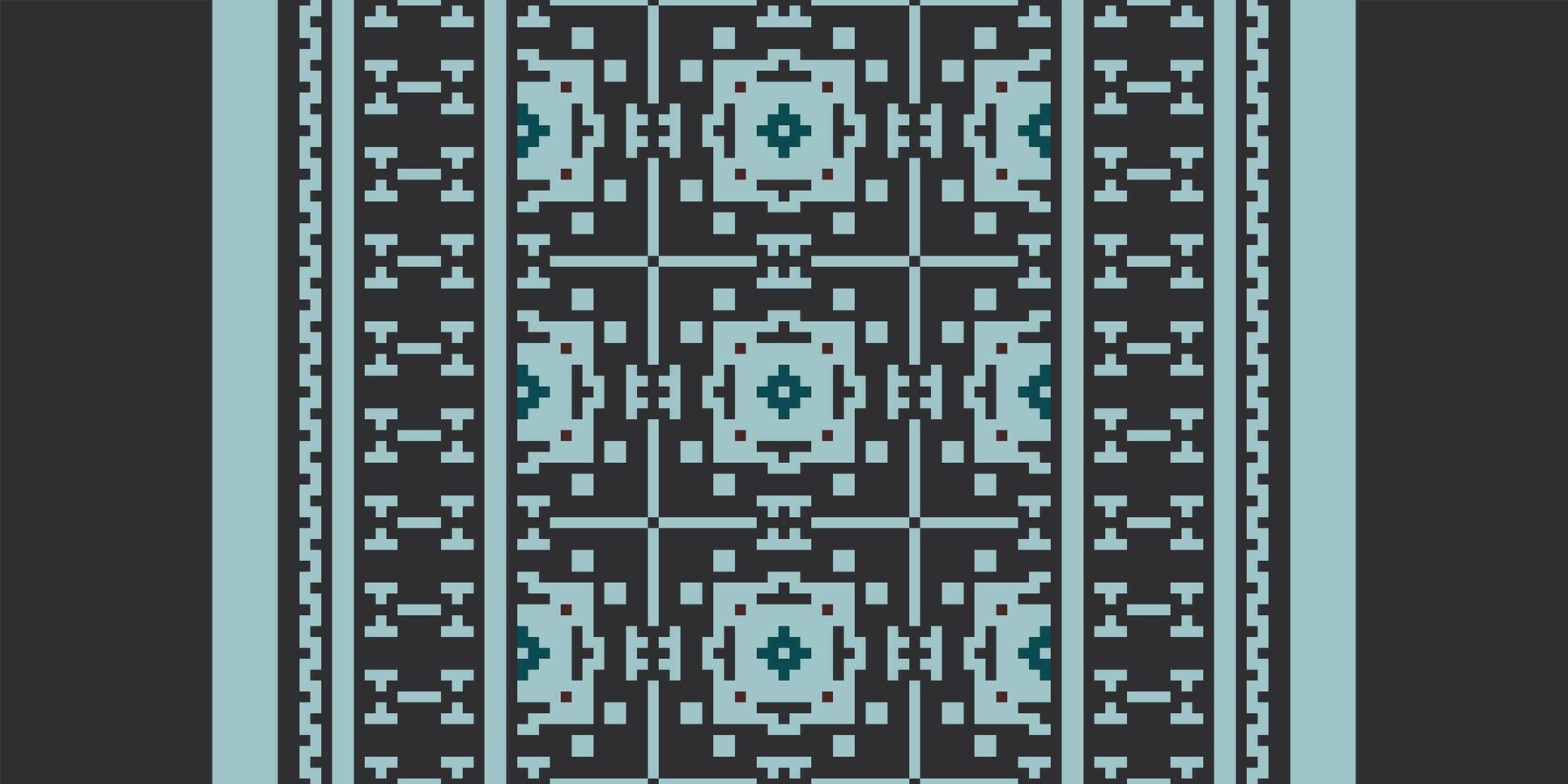Anarkali Pattern Seamless Native American, Motif embroidery, Pixel Ikat embroidery Design for Print egyptian pattern tibetan mandala bandanna vector