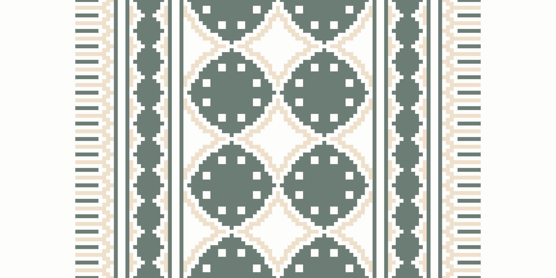 Anarkali Pattern Seamless Bandana print silk Motif embroidery, Pixel Ikat embroidery Design for Print Texture fabric saree sari carpet. kurta patola saree vector
