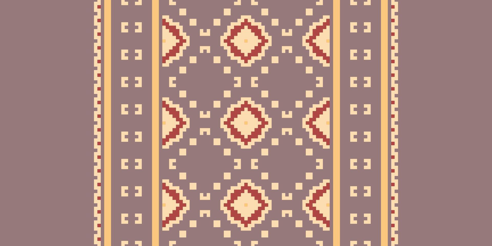 Anarkali Pattern Seamless Australian aboriginal pattern Motif embroidery, Pixel Ikat embroidery Design for Print Texture fabric saree sari carpet. kurta patola saree vector