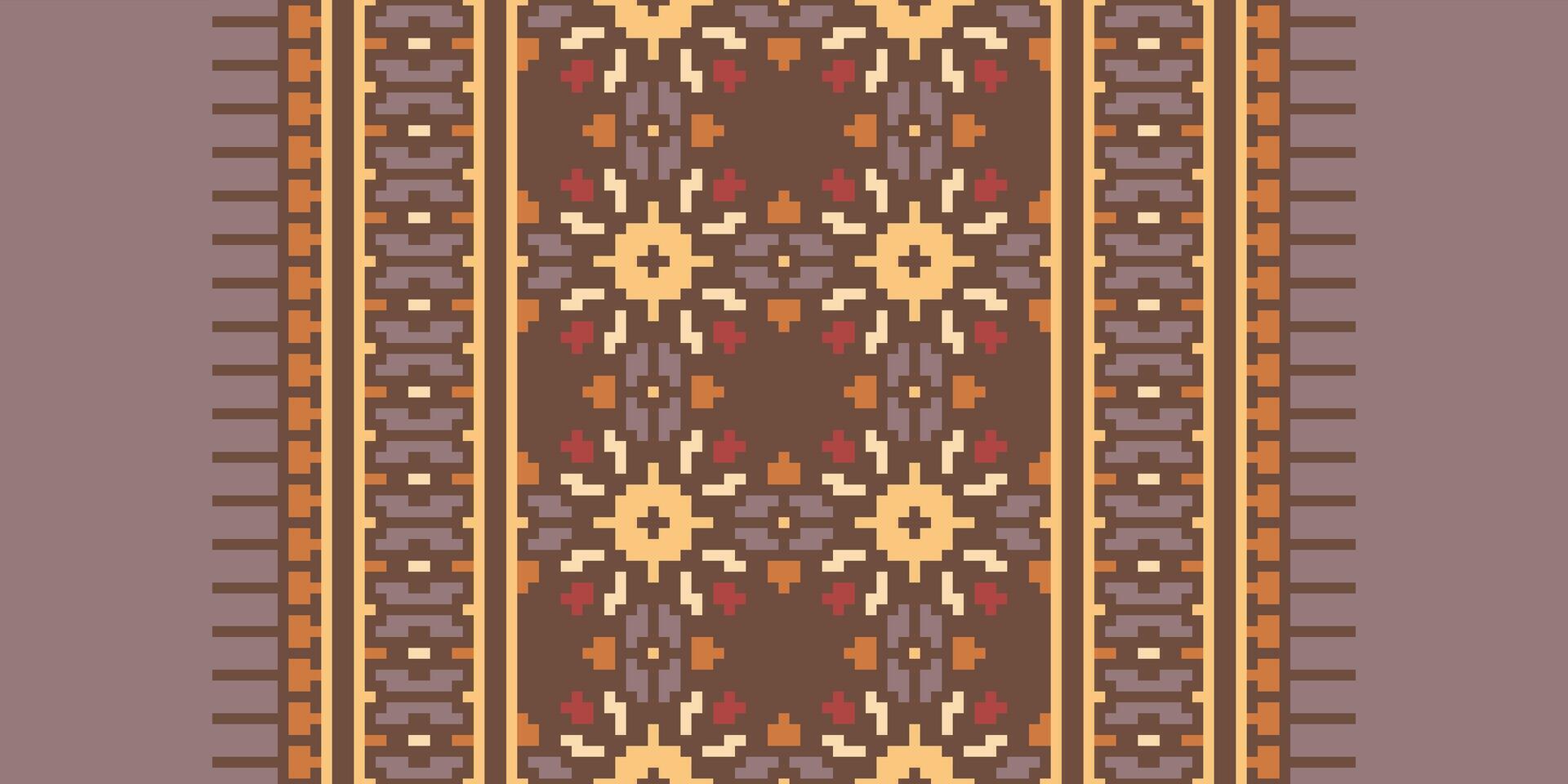 Anarkali Pattern Seamless Australian aboriginal pattern Motif embroidery, Pixel Ikat embroidery Design for Print endless arabesque cloth dupatta shawl bandana print silk kurta men vector