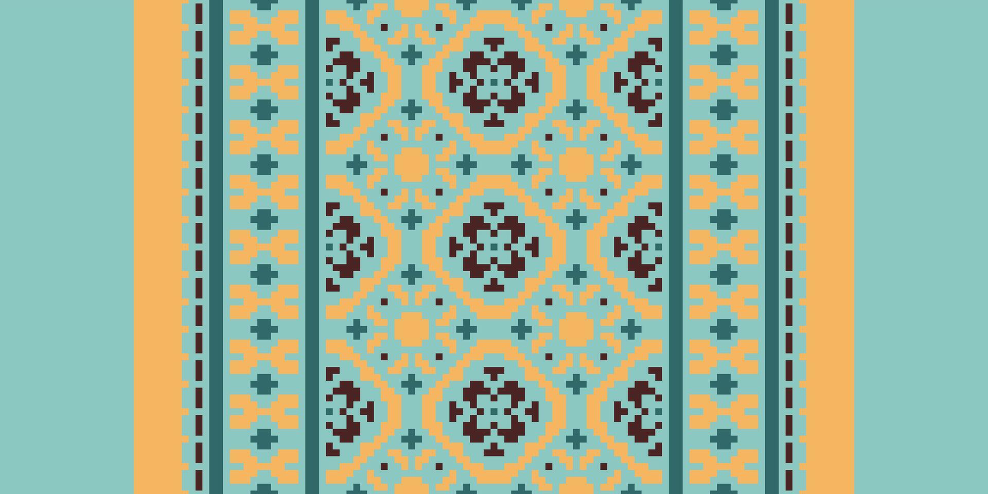 Anarkali Pattern Seamless Australian aboriginal pattern Motif embroidery, Pixel Ikat embroidery Design for Print figure tribal ink on cloth patola sari vector