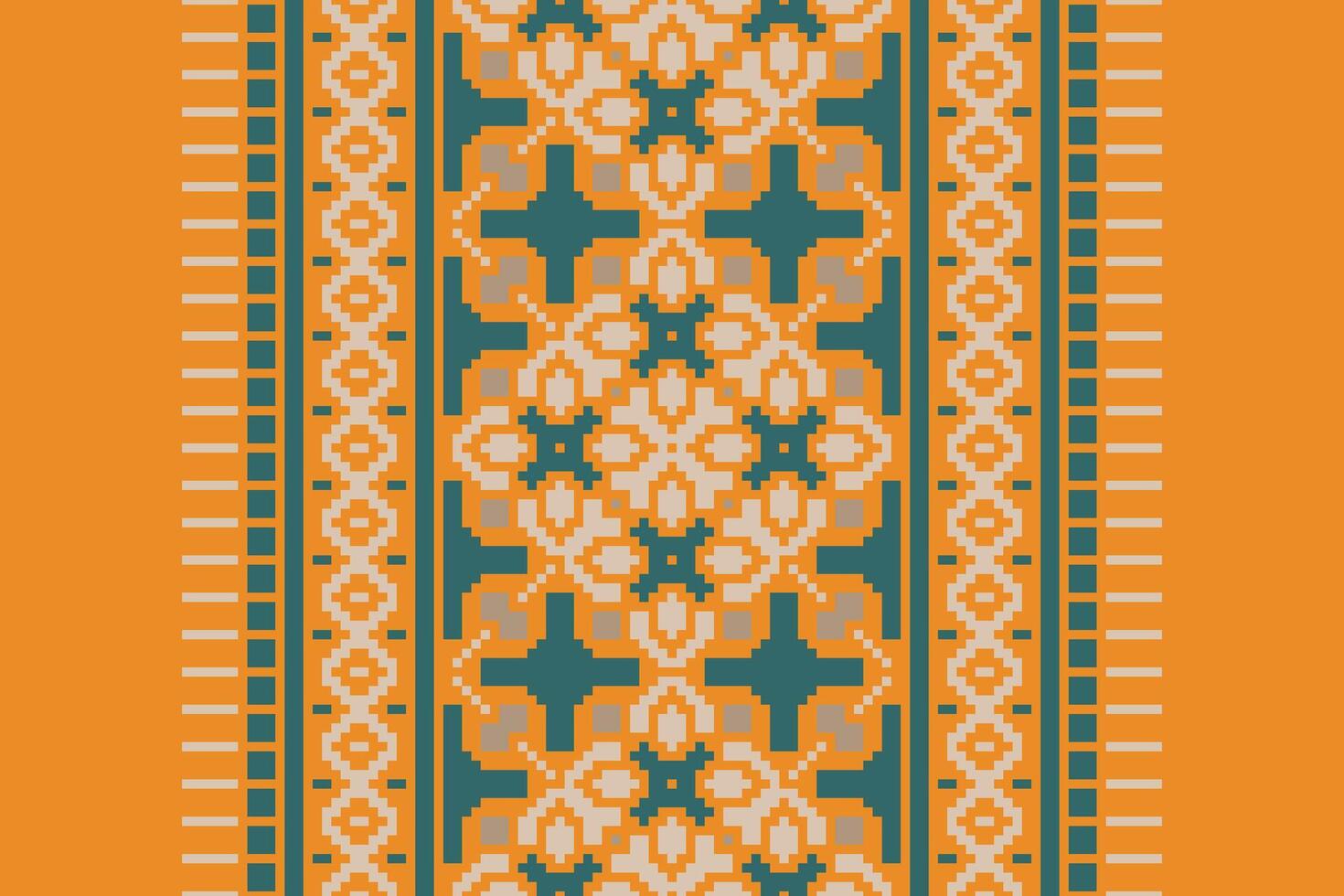 Anarkali frock design Seamless Native American, Motif embroidery, Pixel Ikat embroidery Design for Print kurta pattern mughal motifs tapestry pattern floral repeat vector