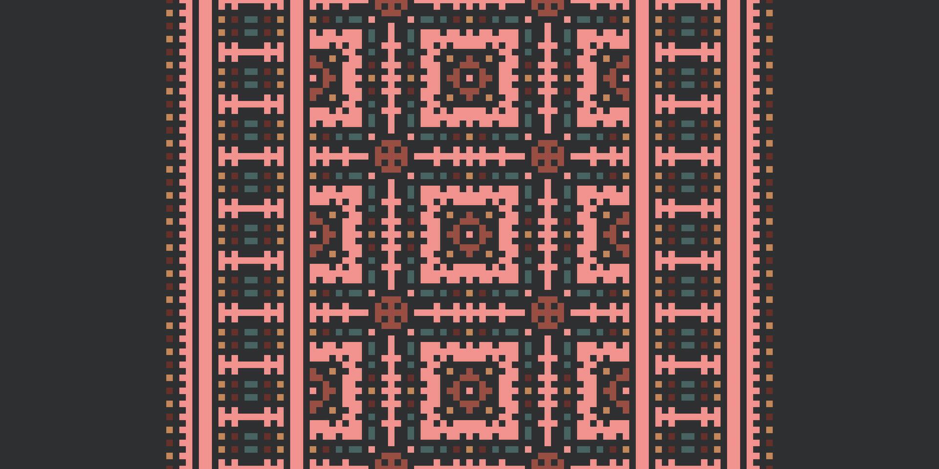 Anarkali Pattern Seamless Scandinavian pattern Motif embroidery, Pixel Ikat embroidery Design for Print lace pattern turkish ceramic ancient egypt art jacquard pattern vector