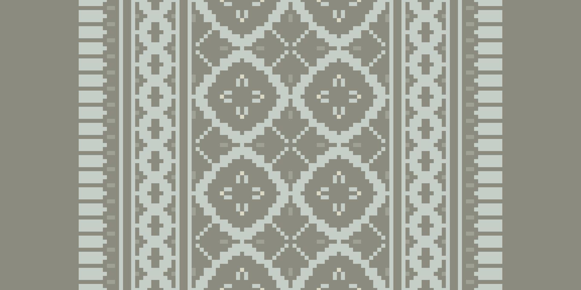 Silk fabric Patola sari Pattern Seamless Scandinavian pattern Motif embroidery, Pixel Ikat embroidery Design for Print kurta pattern mughal motifs tapestry pattern floral repeat vector