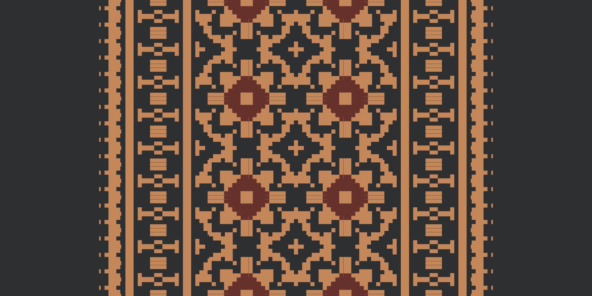 Anarkali Pattern Seamless Scandinavian pattern Motif embroidery, Pixel Ikat embroidery Design for Print indigenous art aboriginal art pattern floral kurti mughal border vector