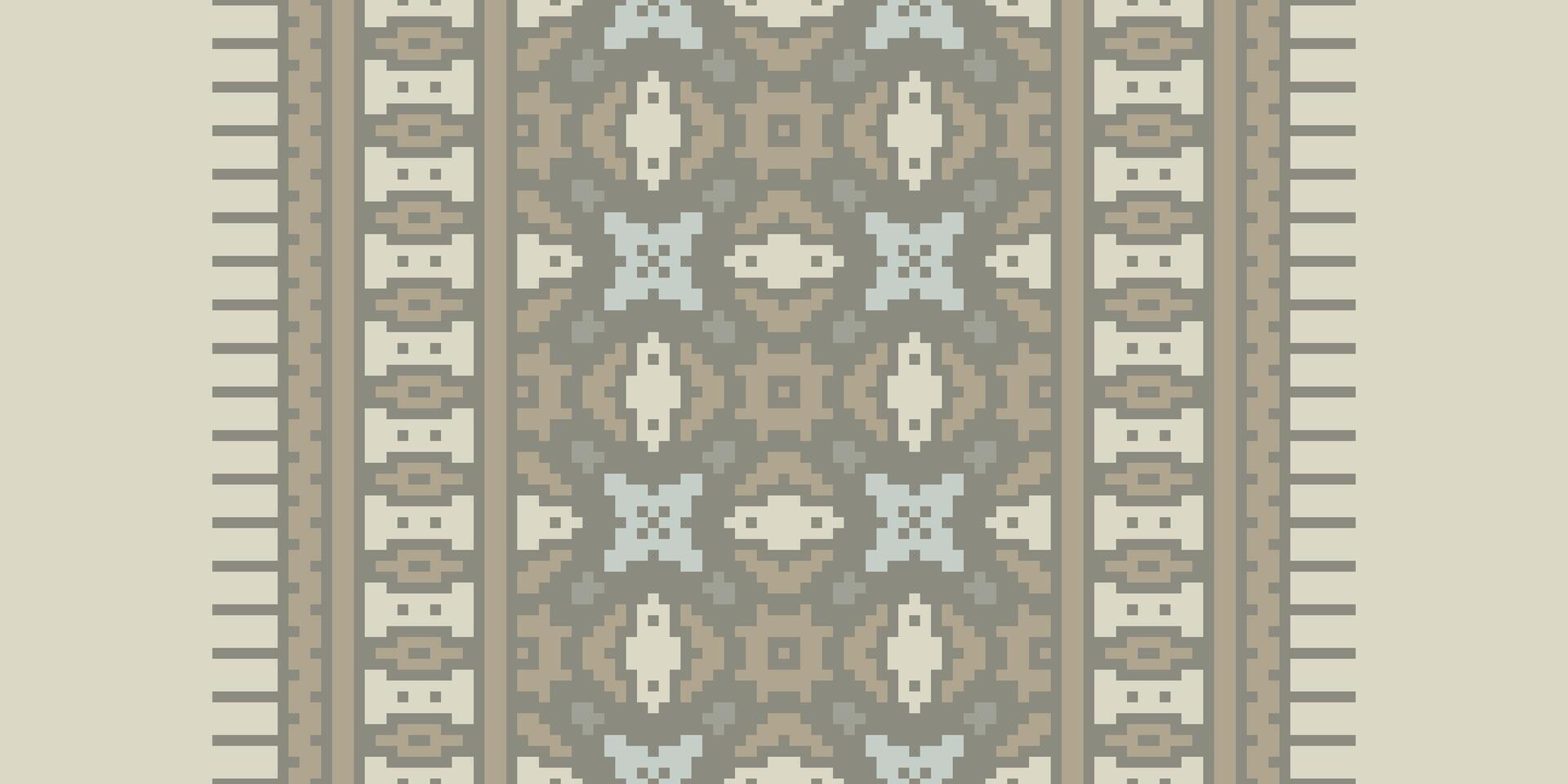 Silk fabric Patola sari Pattern Seamless Scandinavian pattern Motif embroidery, Pixel Ikat embroidery Design for Print tapestry floral kimono repeat pattern lacing spanish motif vector
