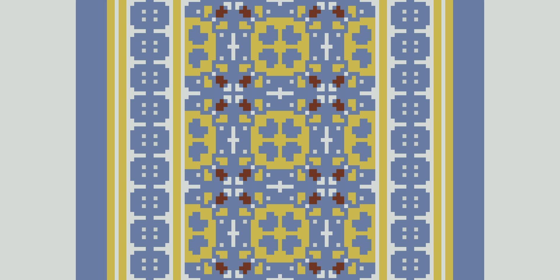 Silk fabric Patola sari Pattern Seamless Scandinavian pattern Motif embroidery, Pixel Ikat embroidery Design for Print lace pattern turkish ceramic ancient egypt art jacquard pattern vector