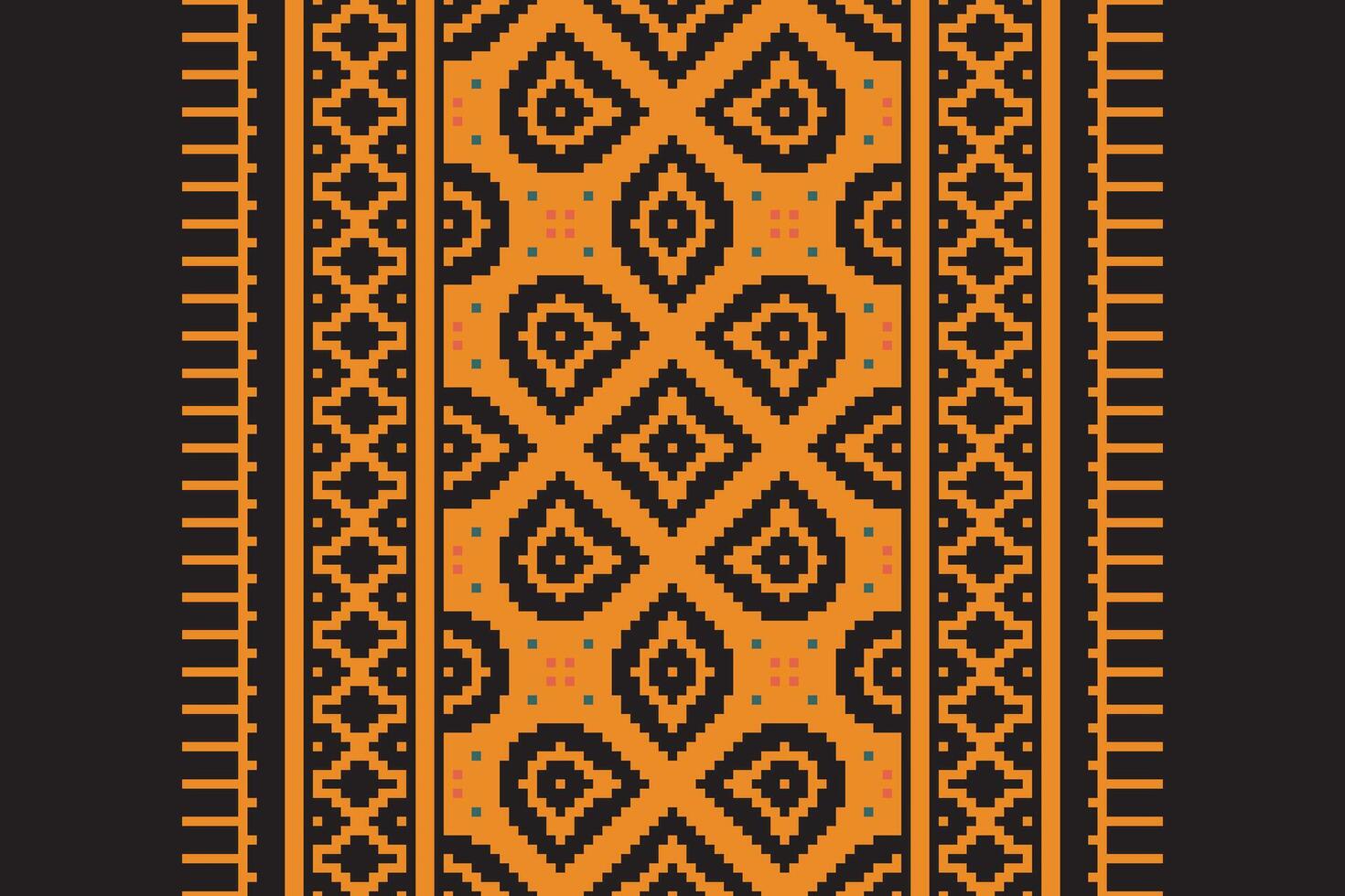 Anarkali frock design Seamless Native American, Motif embroidery, Pixel Ikat embroidery Design for Print scandinavian pattern saree ethnic nativity gypsy pattern vector