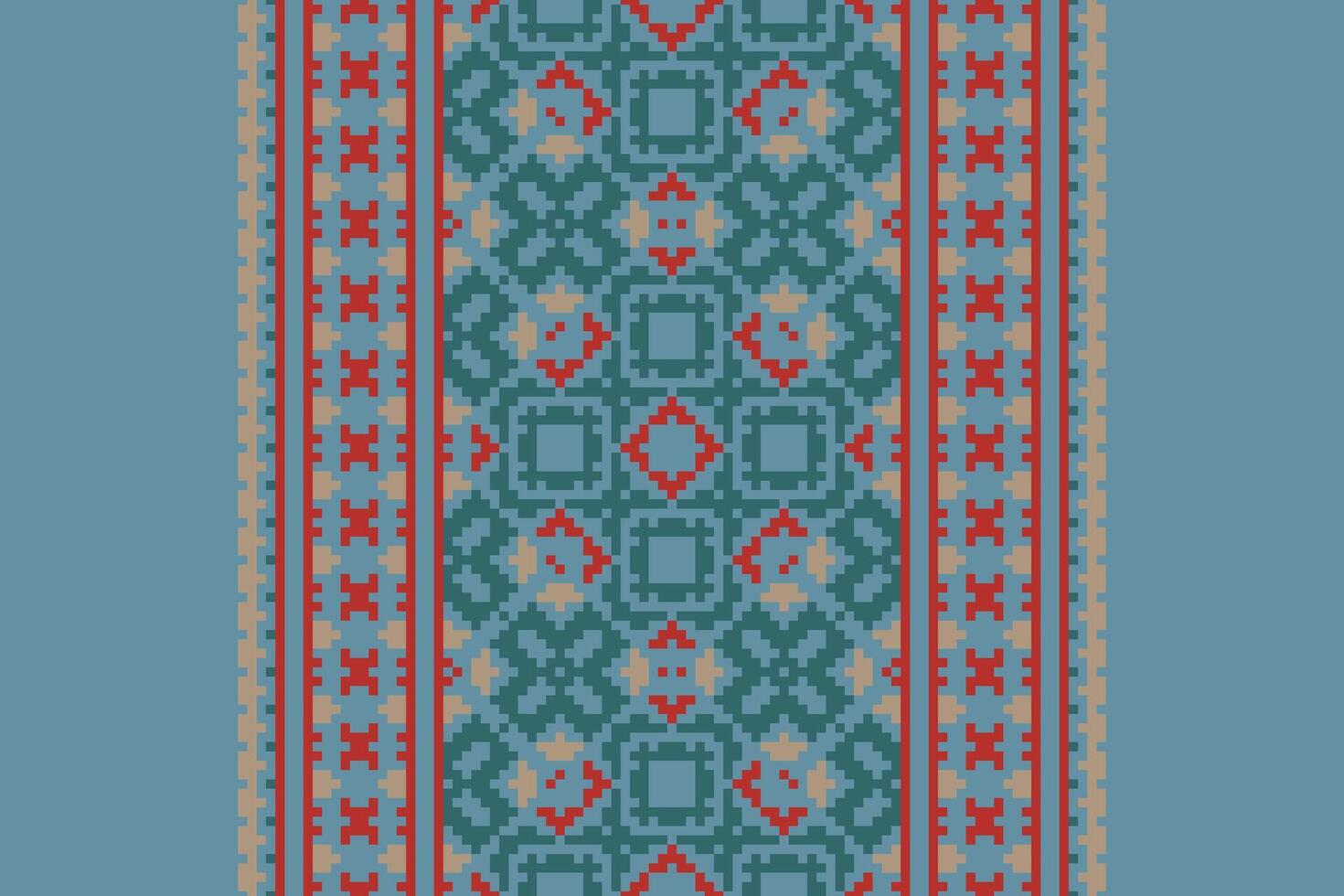 Anarkali frock design Seamless Native American, Motif embroidery, Pixel Ikat embroidery Design for Print lace pattern turkish ceramic ancient egypt art jacquard pattern vector