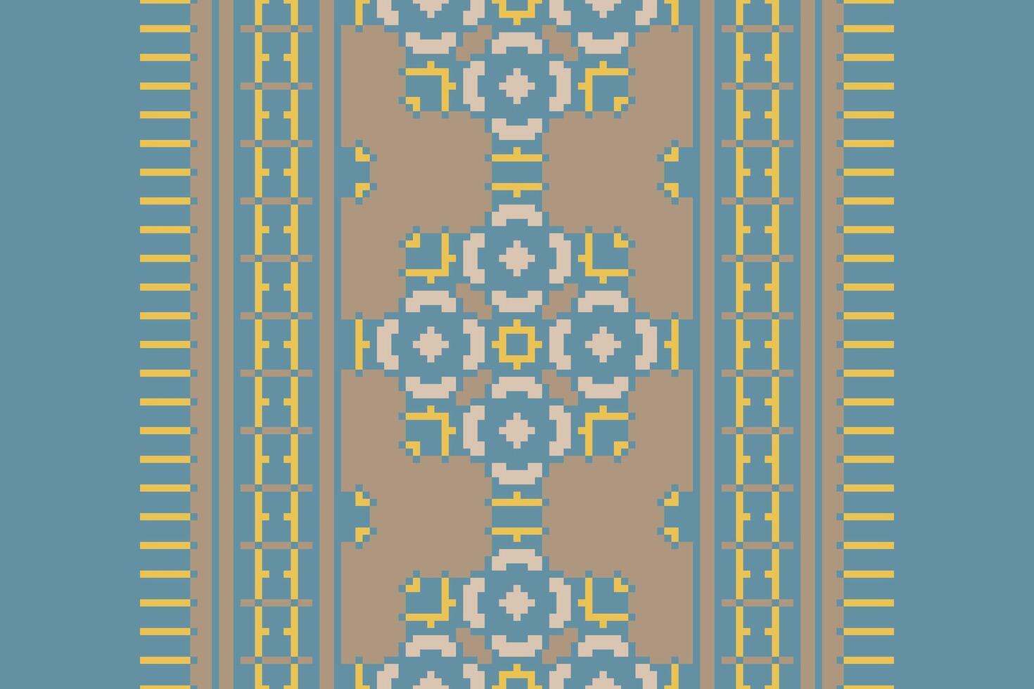 Anarkali frock design Seamless Native American, Motif embroidery, Pixel Ikat embroidery Design for Print australian curtain pattern geometric pillow model kurti mughal flowers vector