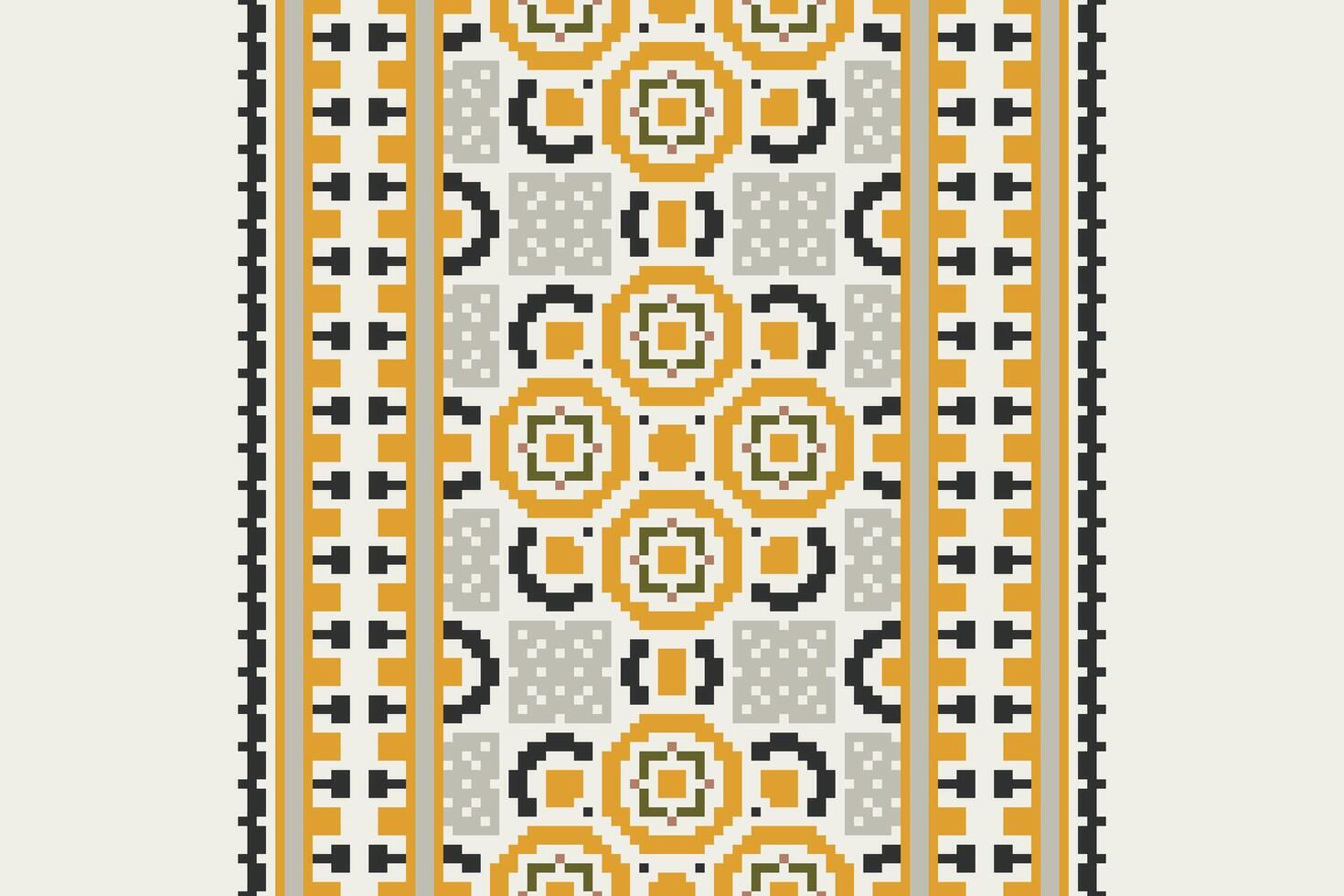 Anarkali frock design Seamless Australian aboriginal pattern Motif embroidery, Pixel Ikat embroidery Design for Print endless arabesque cloth dupatta shawl bandana print silk kurta men vector