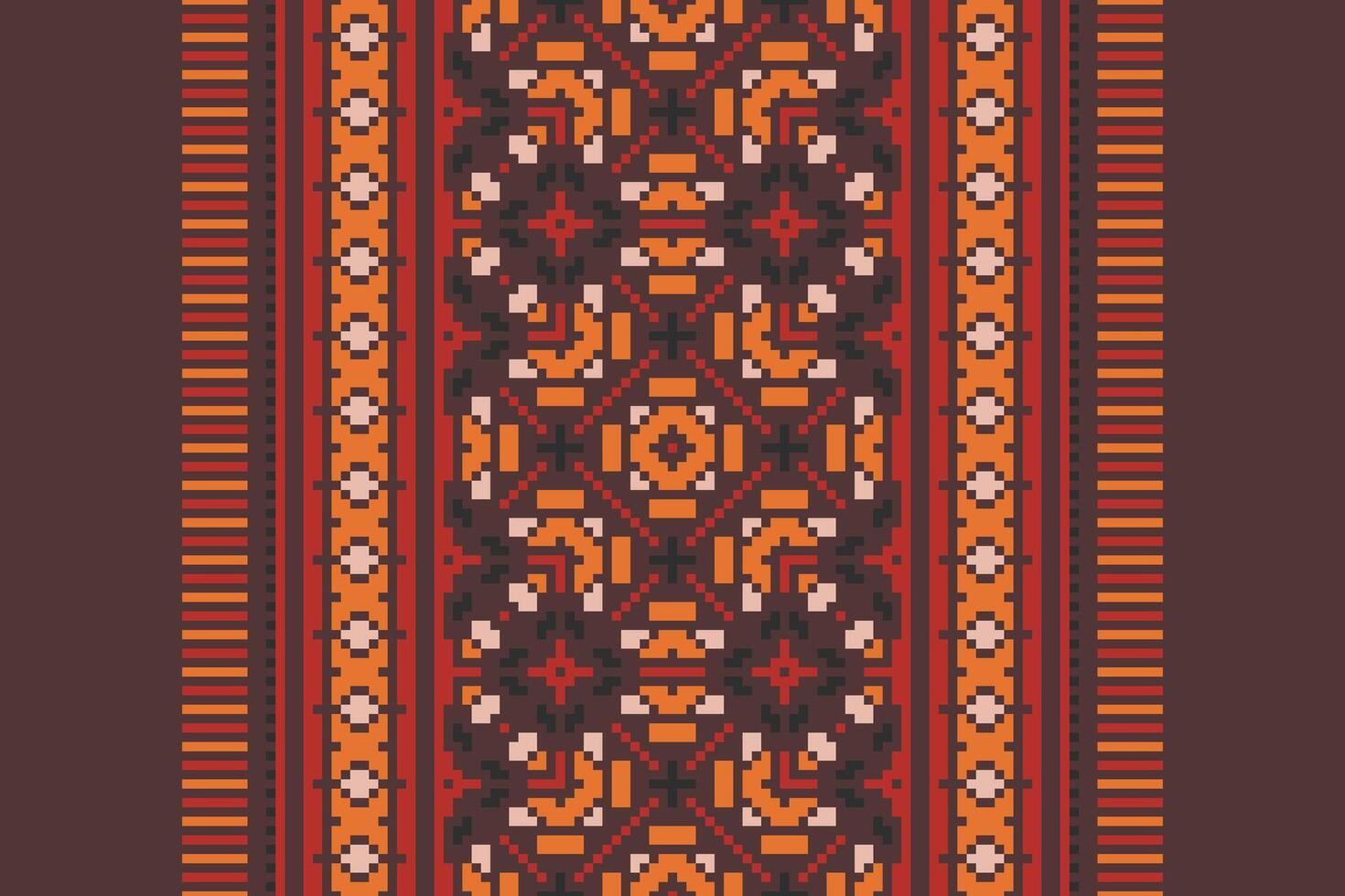 Anarkali frock design Seamless Bandana print silk Motif embroidery, Pixel Ikat embroidery Design for Print australian curtain pattern geometric pillow model kurti mughal flowers vector