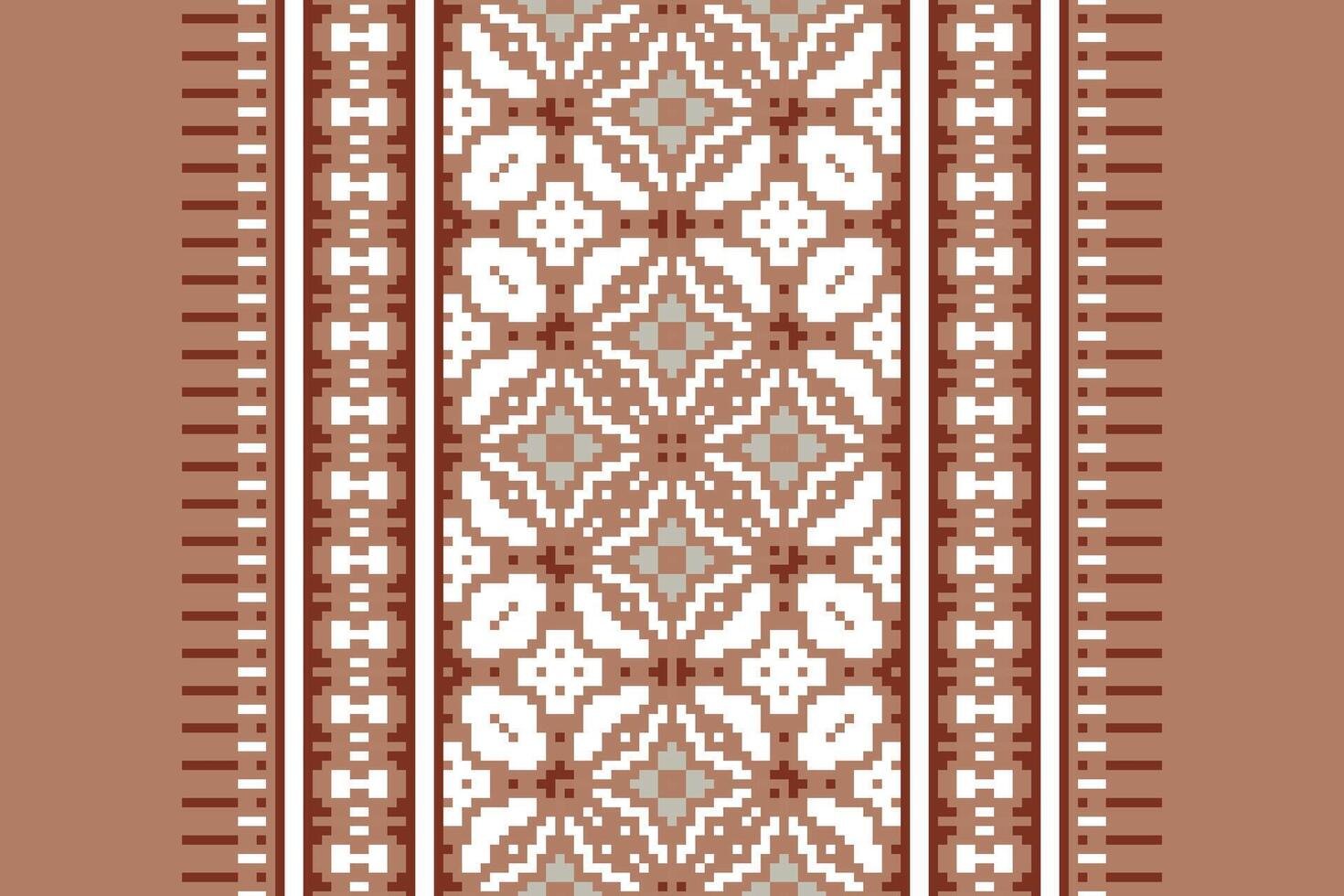 Anarkali frock design Seamless Bandana print silk Motif embroidery, Pixel Ikat embroidery Design for Print border embroidery ancient egypt vector