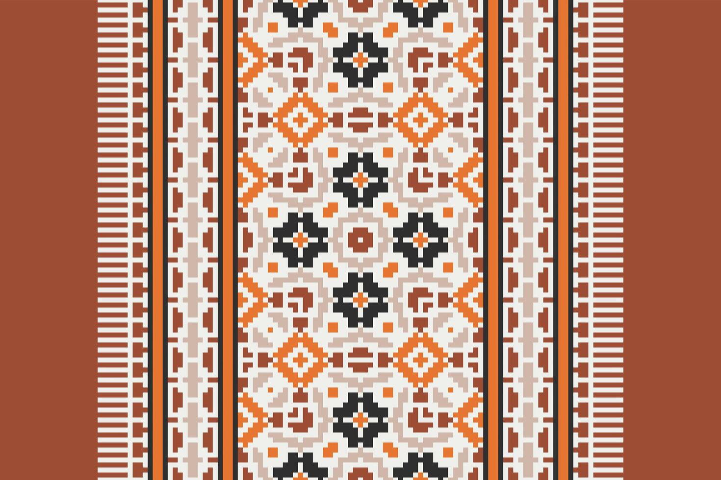 Anarkali frock design Seamless Mughal architecture Motif embroidery, Pixel Ikat embroidery Design for Print indonesian batik motif embroidery native american kurta mughal design vector
