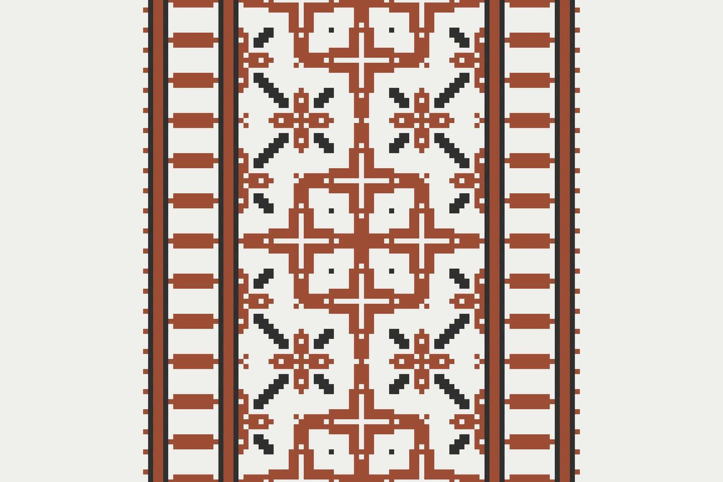 Anarkali frock design Seamless Mughal architecture Motif embroidery, Pixel Ikat embroidery Design for Print vyshyvanka placemat quilt sarong sarong beach kurtis Indian motifs vector