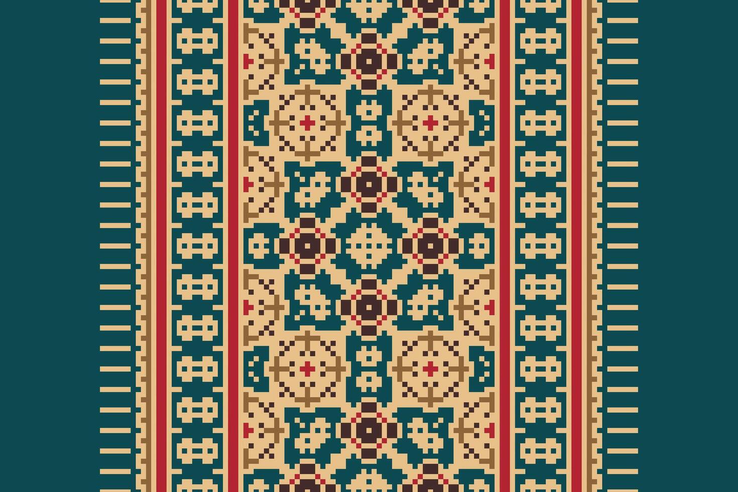Anarkali frock design Seamless Mughal architecture Motif embroidery, Pixel Ikat embroidery Design for Print jacquard slavic pattern folklore pattern kente arabesque vector