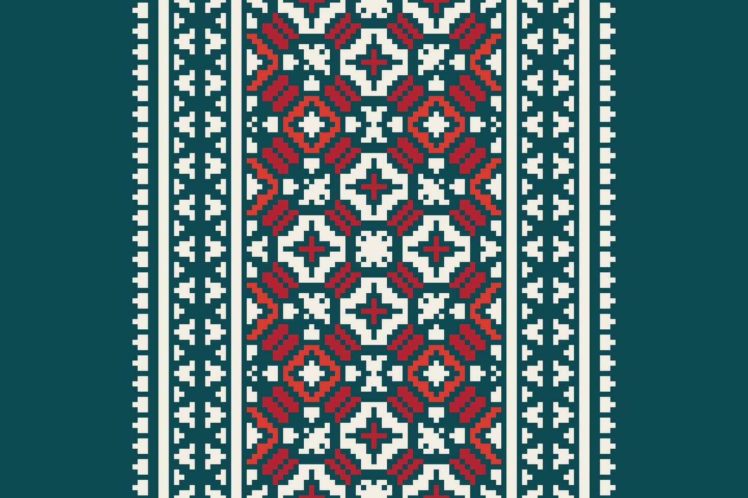 Anarkali frock design Seamless Mughal architecture Motif embroidery, Pixel Ikat embroidery Design for Print scandinavian pattern saree ethnic nativity gypsy pattern vector