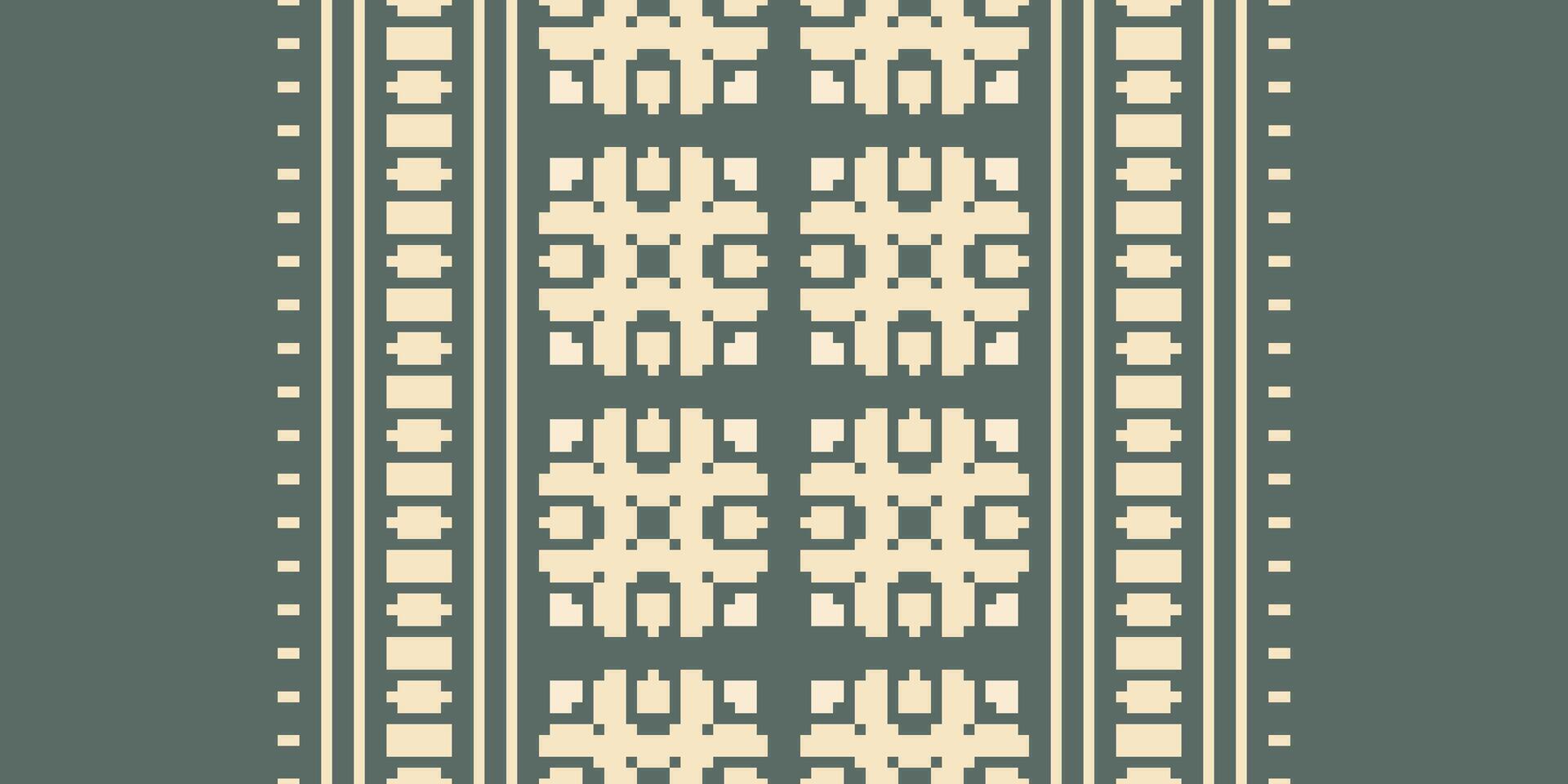 Motif folklore pattern Seamless Native American, Motif embroidery, Pixel Ikat embroidery Design for Print scandinavian pattern saree ethnic nativity gypsy pattern vector
