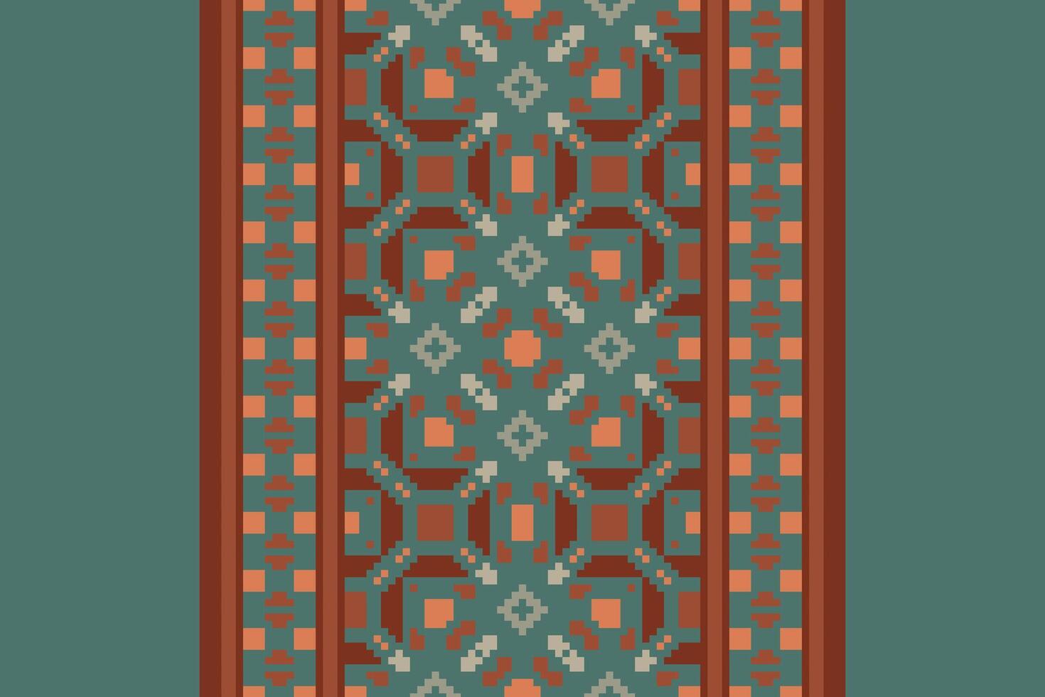 Anarkali frock design Seamless Scandinavian pattern Motif embroidery, Pixel Ikat embroidery Design for Print australian curtain pattern geometric pillow model kurti mughal flowers vector