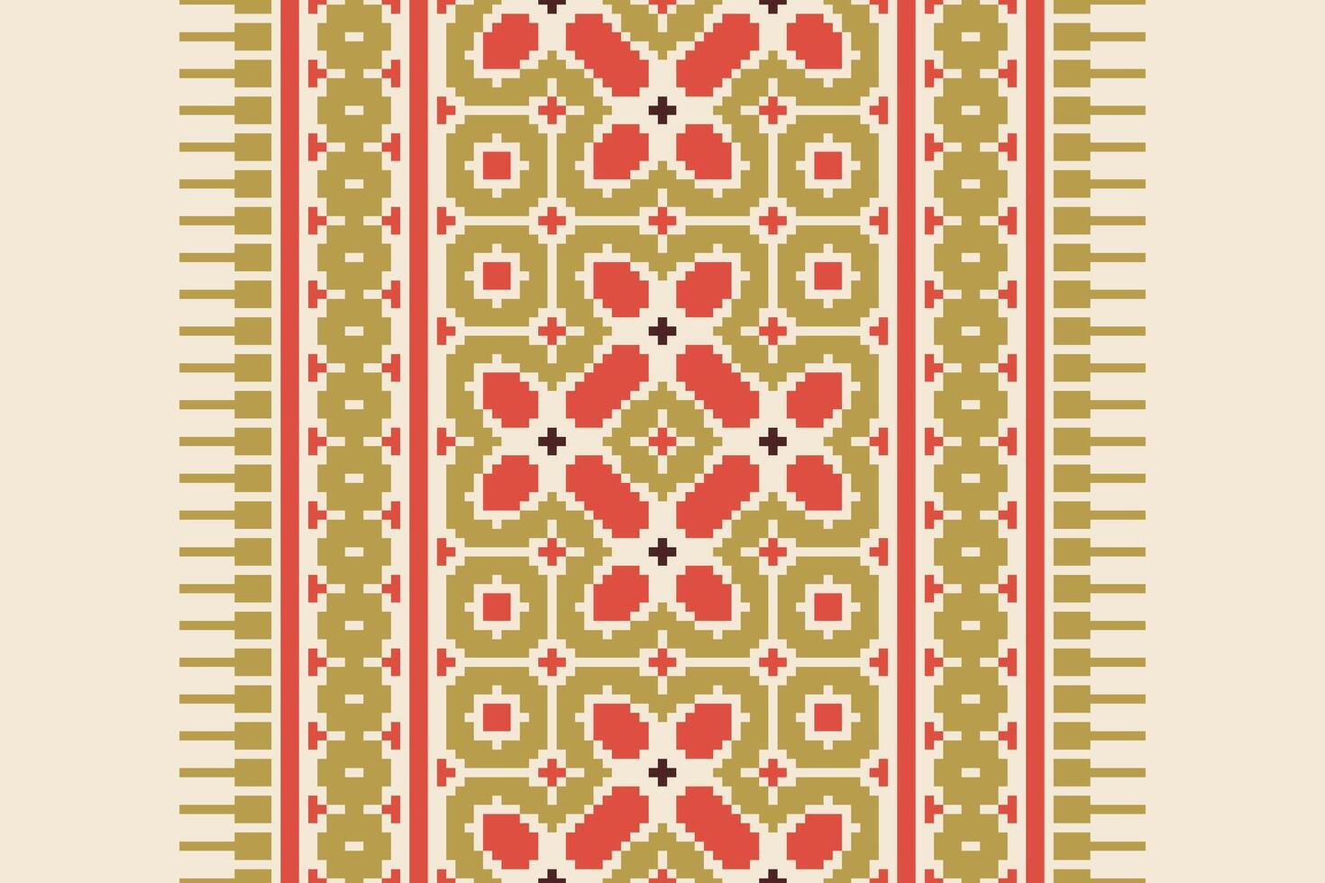 Anarkali frock design Seamless Scandinavian pattern Motif embroidery, Pixel Ikat embroidery Design for Print lace pattern seamless pattern vintage shibori jacquard seamless vector