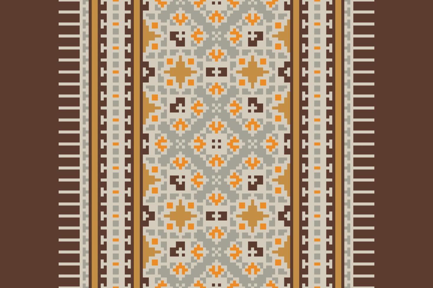 Kurta Pattern Seamless Native American, Motif embroidery, Pixel Ikat embroidery Design for Print border embroidery ancient egypt vector