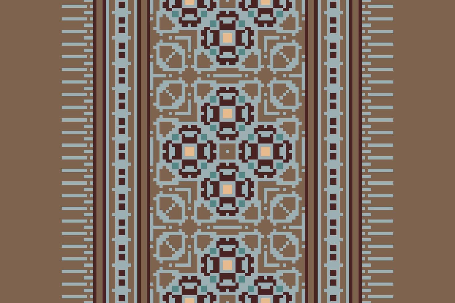 Kurta Pattern Seamless Native American, Motif embroidery, Pixel Ikat embroidery Design for Print scarf hijab pattern kerchief Pixel Ikat Silk kurti model mughal patterns vector