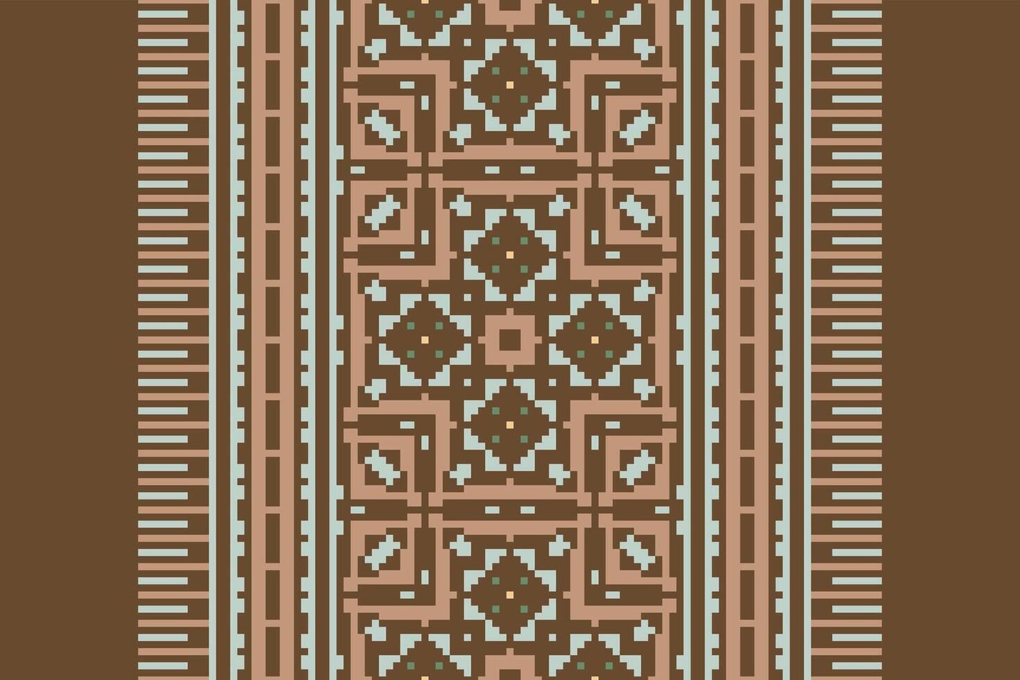 Kurta Pattern Seamless Bandana print silk Motif embroidery, Pixel Ikat embroidery Design for Print australian curtain pattern geometric pillow model kurti mughal flowers vector