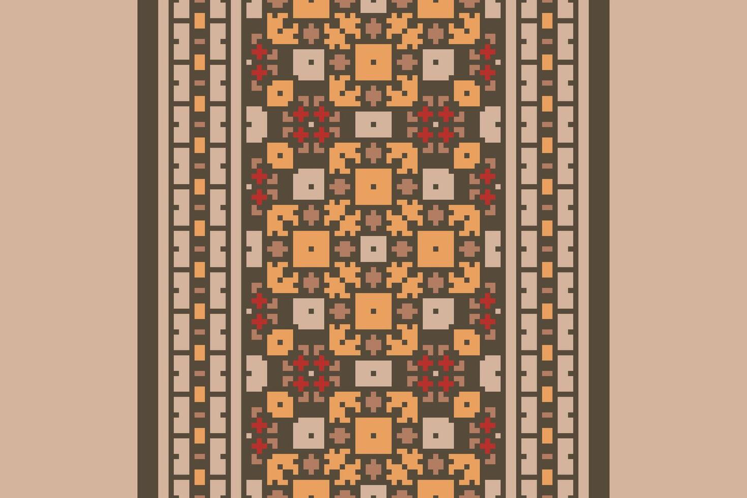 Kurta Pattern Seamless Australian aboriginal pattern Motif embroidery, Pixel Ikat embroidery Design for Print australian curtain pattern geometric pillow model kurti mughal flowers vector