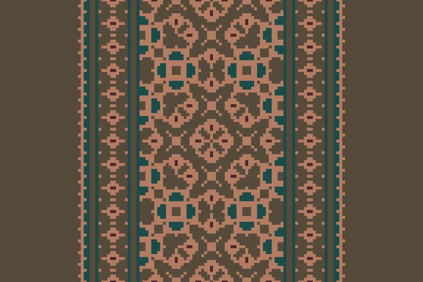 Kurta Pattern Seamless Australian aboriginal pattern Motif embroidery, Pixel Ikat embroidery Design for Print vyshyvanka placemat quilt sarong sarong beach kurtis Indian motifs vector