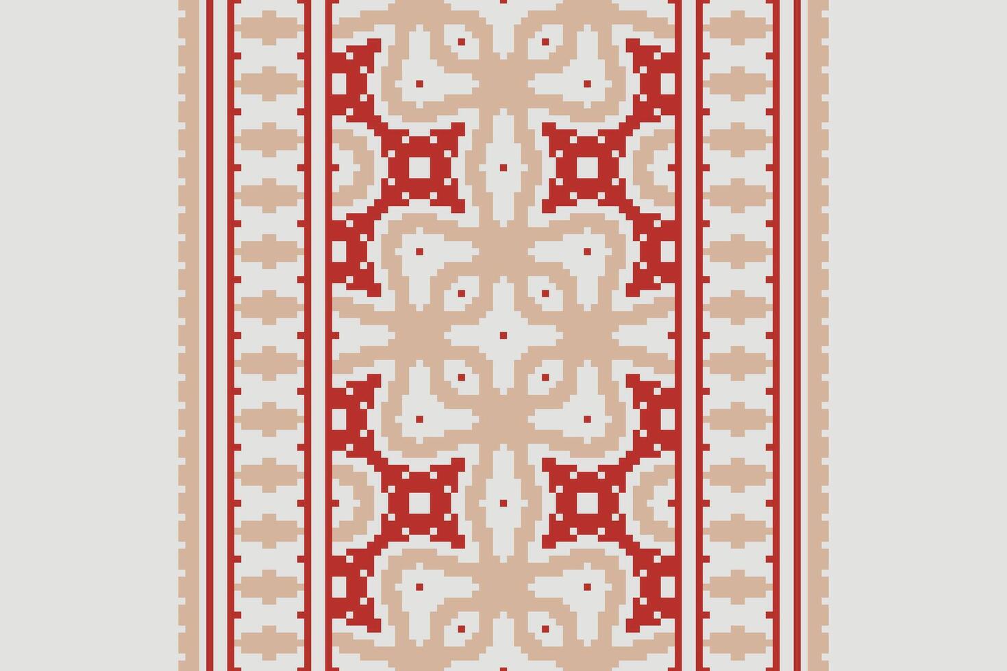Kurta Pattern Seamless Bandana print silk Motif embroidery, Pixel Ikat embroidery Design for Print egyptian pattern tibetan mandala bandanna vector
