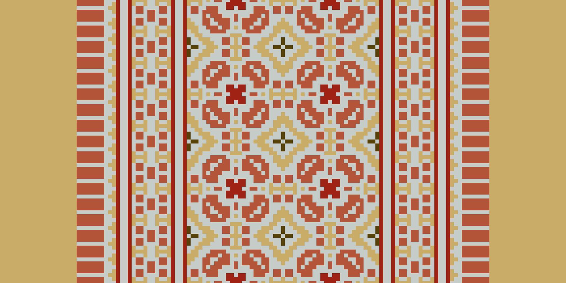 Nordic pattern Seamless Native American, Motif embroidery, Pixel Ikat embroidery Design for Print scarf hijab pattern kerchief Pixel Ikat Silk kurti model mughal patterns vector