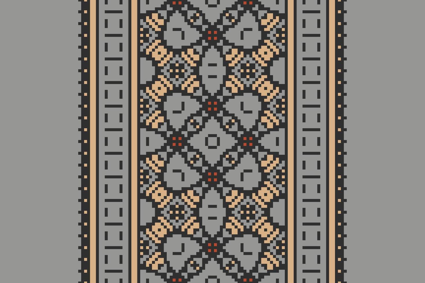 Kurta Pattern Seamless Australian aboriginal pattern Motif embroidery, Pixel Ikat embroidery Design for Print jacquard slavic pattern folklore pattern kente arabesque vector