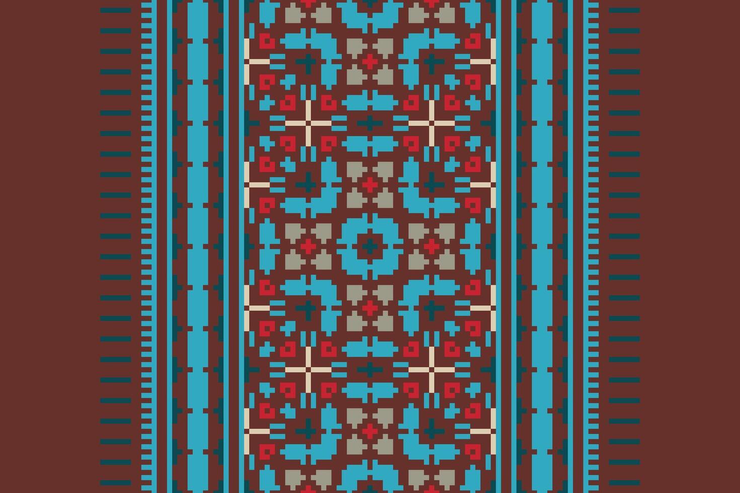 Kurta Pattern Seamless Scandinavian pattern Motif embroidery, Pixel Ikat embroidery Design for Print border embroidery ancient egypt vector