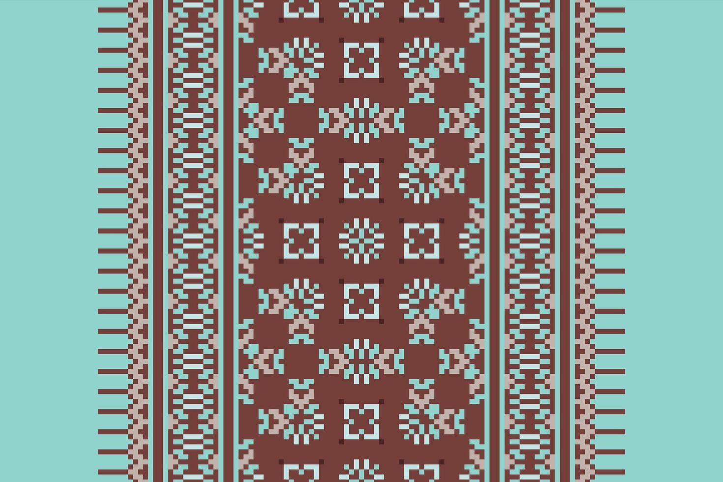 Punjabi Pattern Seamless Native American, Motif embroidery, Pixel Ikat embroidery Design for Print scarf hijab pattern kerchief Pixel Ikat Silk kurti model mughal patterns vector