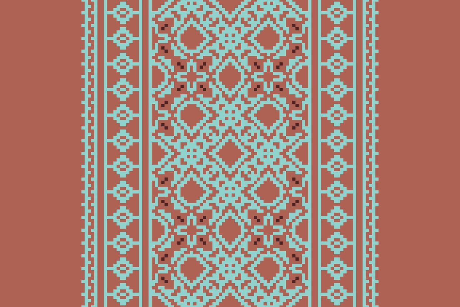 Punjabi Pattern Seamless Native American, Motif embroidery, Pixel Ikat embroidery Design for Print tapestry floral kimono repeat pattern lacing spanish motif vector