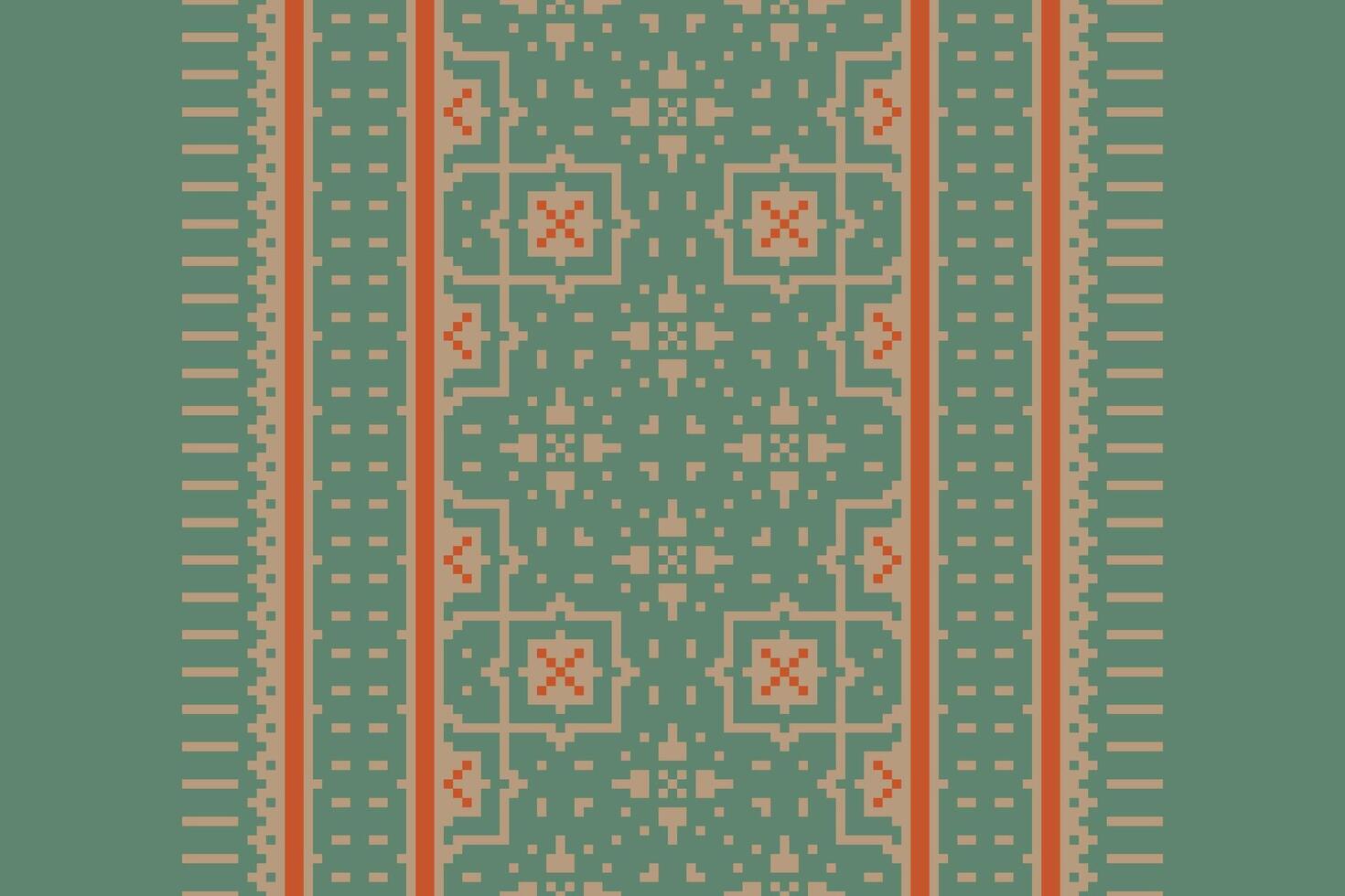 Kurta Pattern Seamless Scandinavian pattern Motif embroidery, Pixel Ikat embroidery Design for Print tapestry floral kimono repeat pattern lacing spanish motif vector