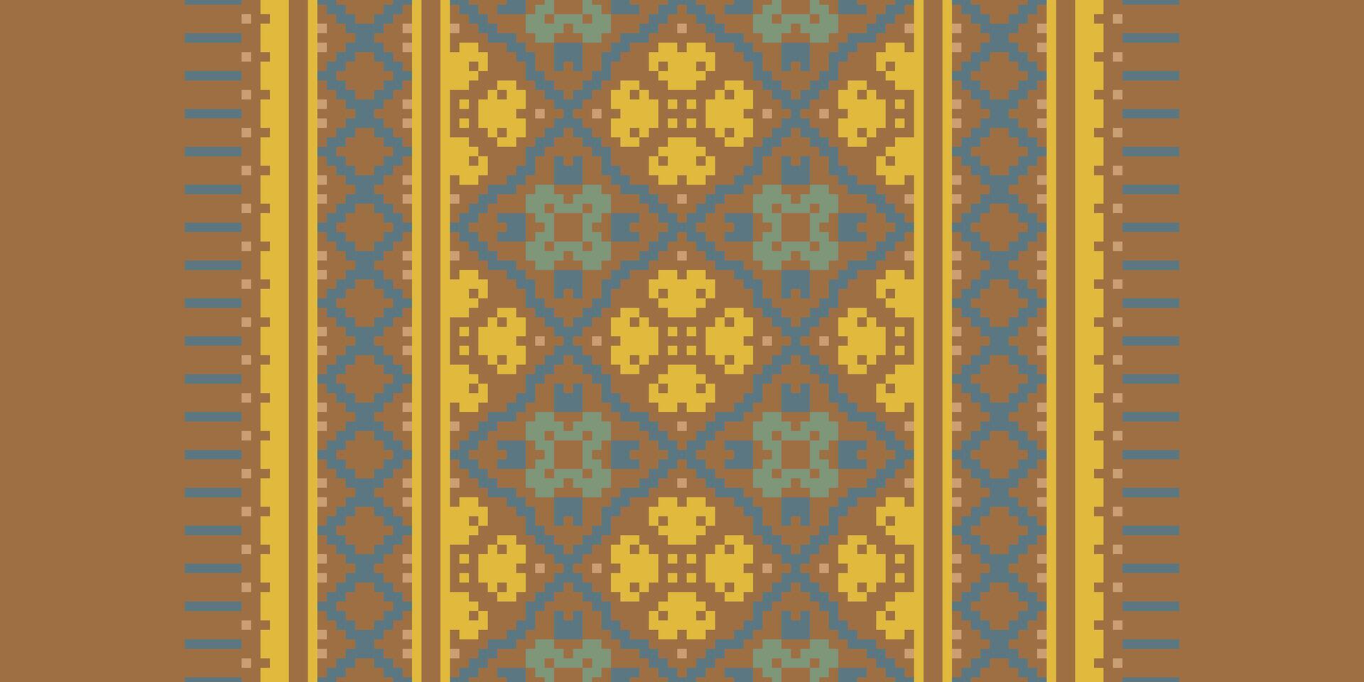 Nordic pattern Seamless Native American, Motif embroidery, Pixel Ikat embroidery Design for Print lace pattern turkish ceramic ancient egypt art jacquard pattern vector
