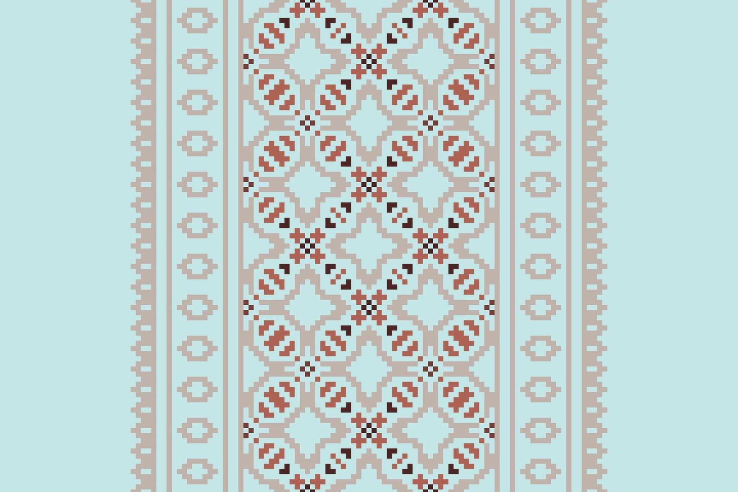 Punjabi Pattern Seamless Native American, Motif embroidery, Pixel Ikat embroidery Design for Print pattern vintage flower folk navajo patchwork pattern vector