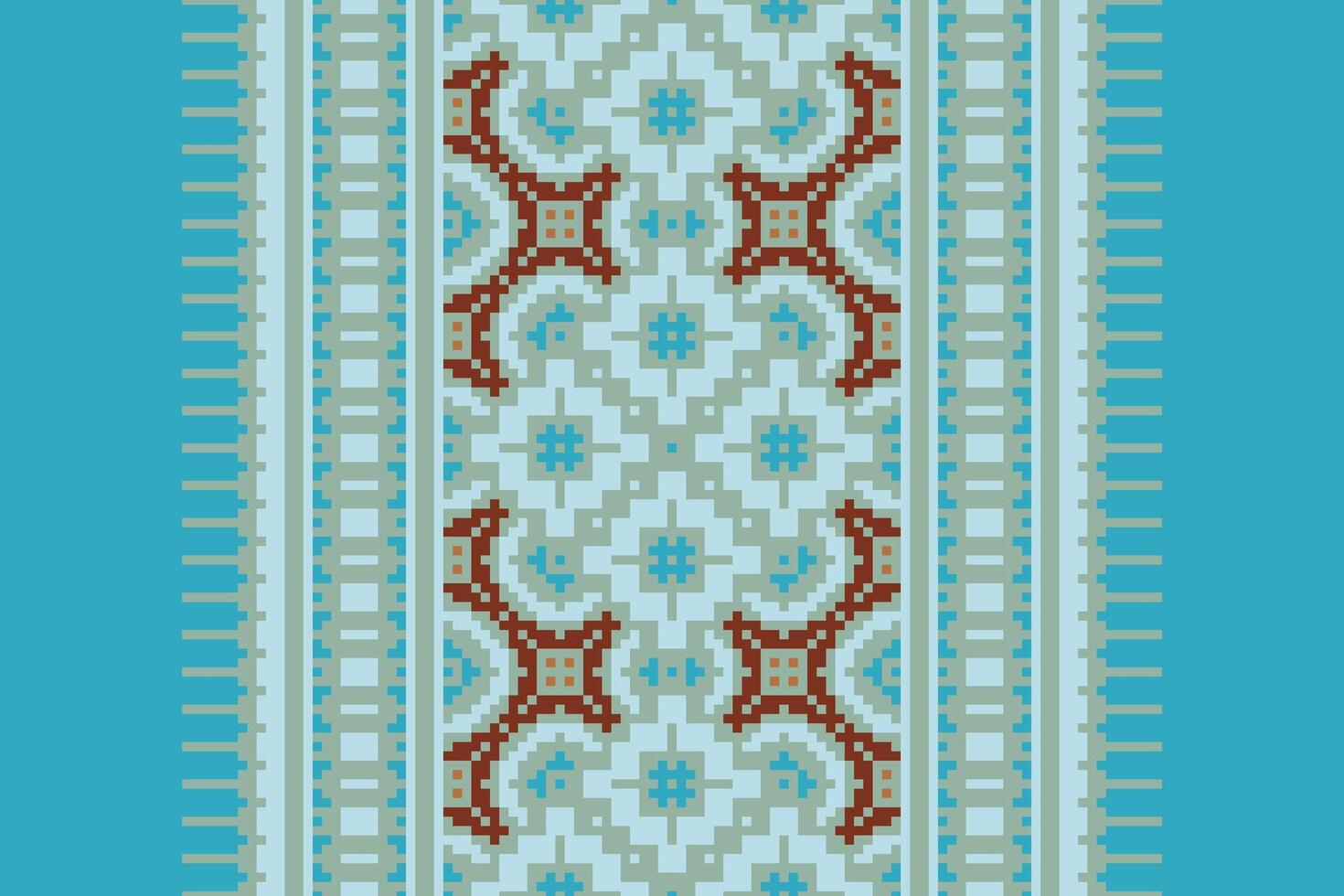 Punjabi Pattern Seamless Australian aboriginal pattern Motif embroidery, Pixel Ikat embroidery Design for Print 60s paisley tie dye damascus ornament rugs hipster kurta pajama vector
