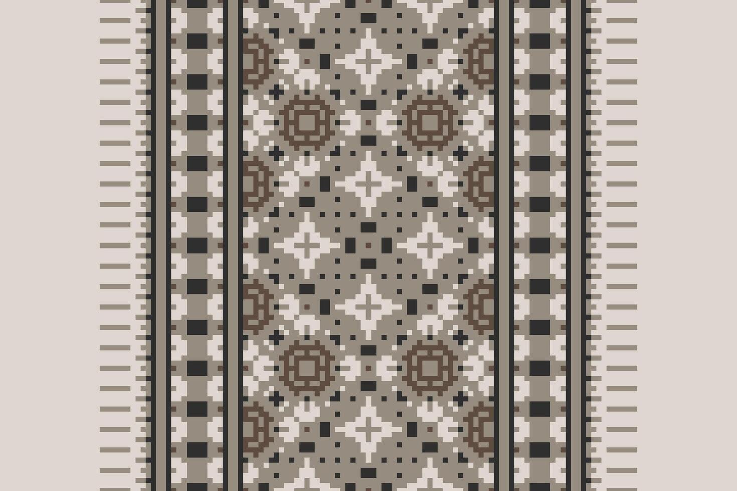 Punjabi Pattern Seamless Australian aboriginal pattern Motif embroidery, Pixel Ikat embroidery Design for Print figure tribal ink on cloth patola sari vector
