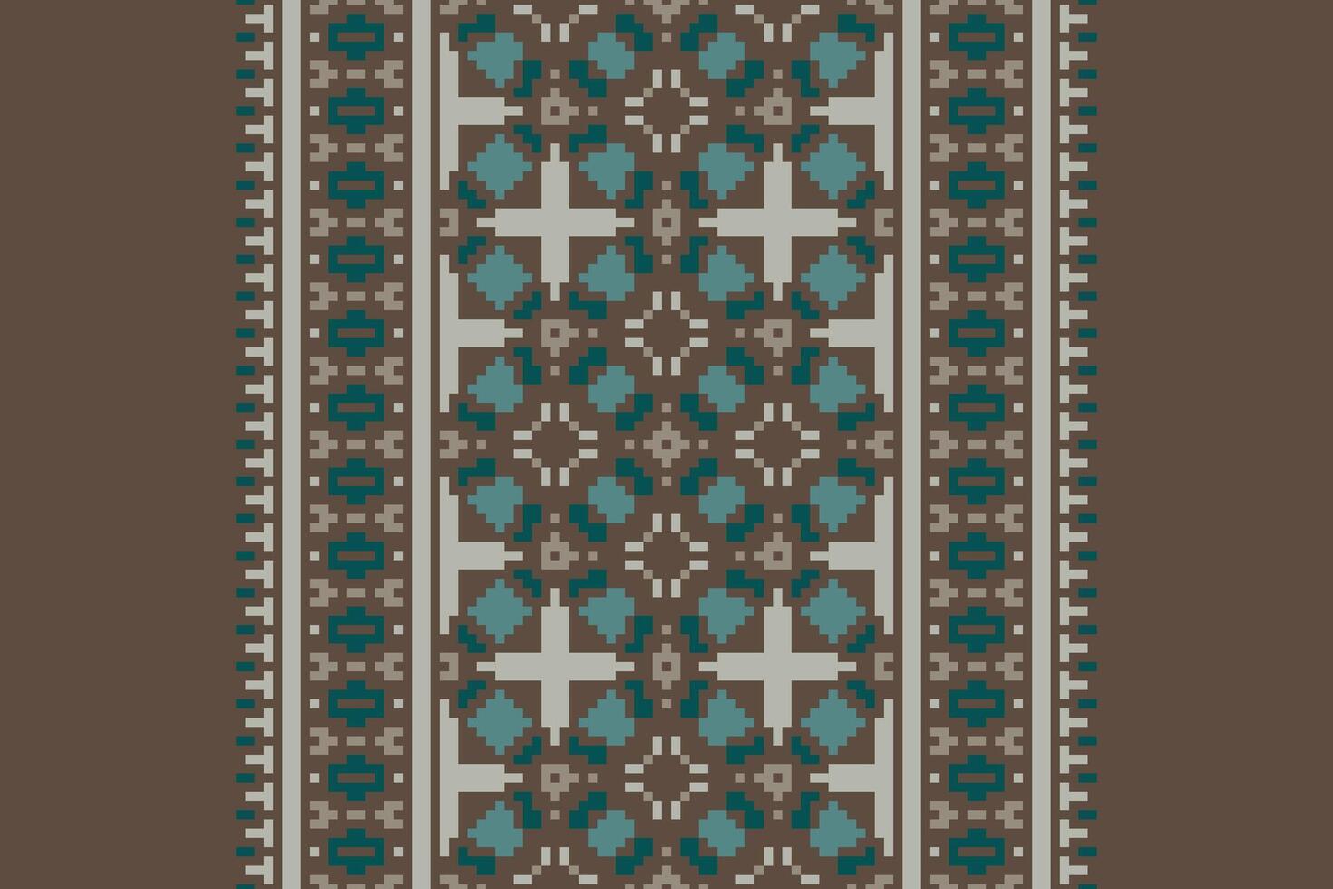Punjabi Pattern Seamless Australian aboriginal pattern Motif embroidery, Pixel Ikat embroidery Design for Print pattern vintage flower folk navajo patchwork pattern vector