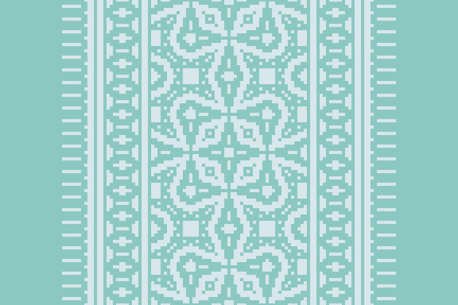 Punjabi Pattern Seamless Mughal architecture Motif embroidery, Pixel Ikat embroidery Design for Print scarf hijab pattern kerchief Pixel Ikat Silk kurti model mughal patterns vector