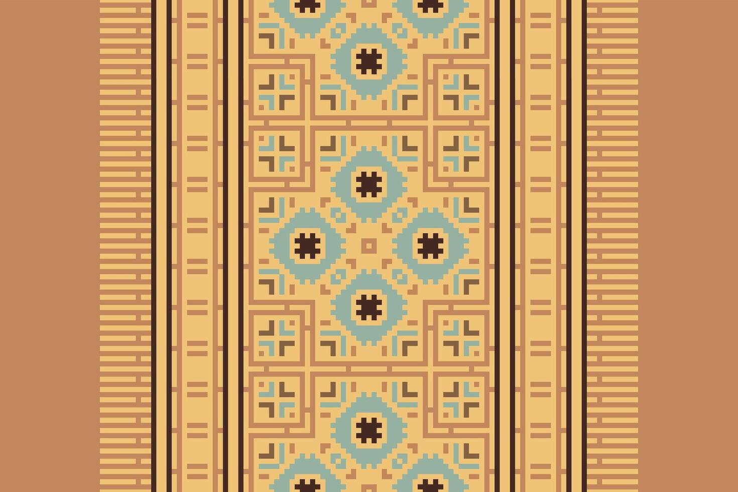 Punjabi Pattern Seamless Scandinavian pattern Motif embroidery, Pixel Ikat embroidery Design for Print scarf hijab pattern kerchief Pixel Ikat Silk kurti model mughal patterns vector