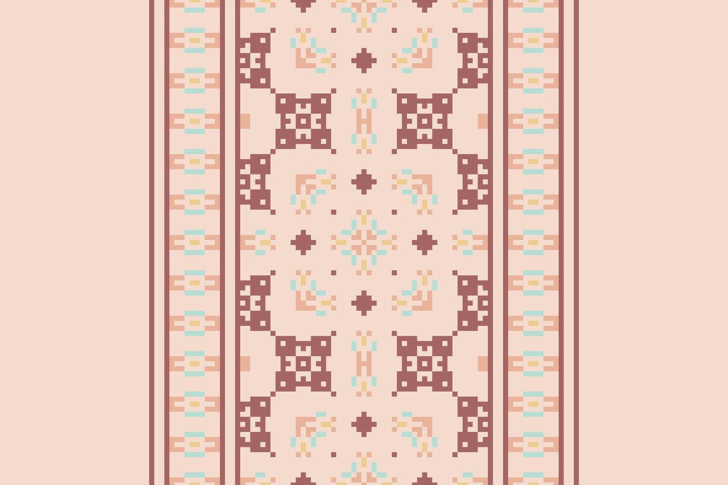 Punjabi Pattern Seamless Scandinavian pattern Motif embroidery, Pixel Ikat embroidery Design for Print scandinavian pattern saree ethnic nativity gypsy pattern vector