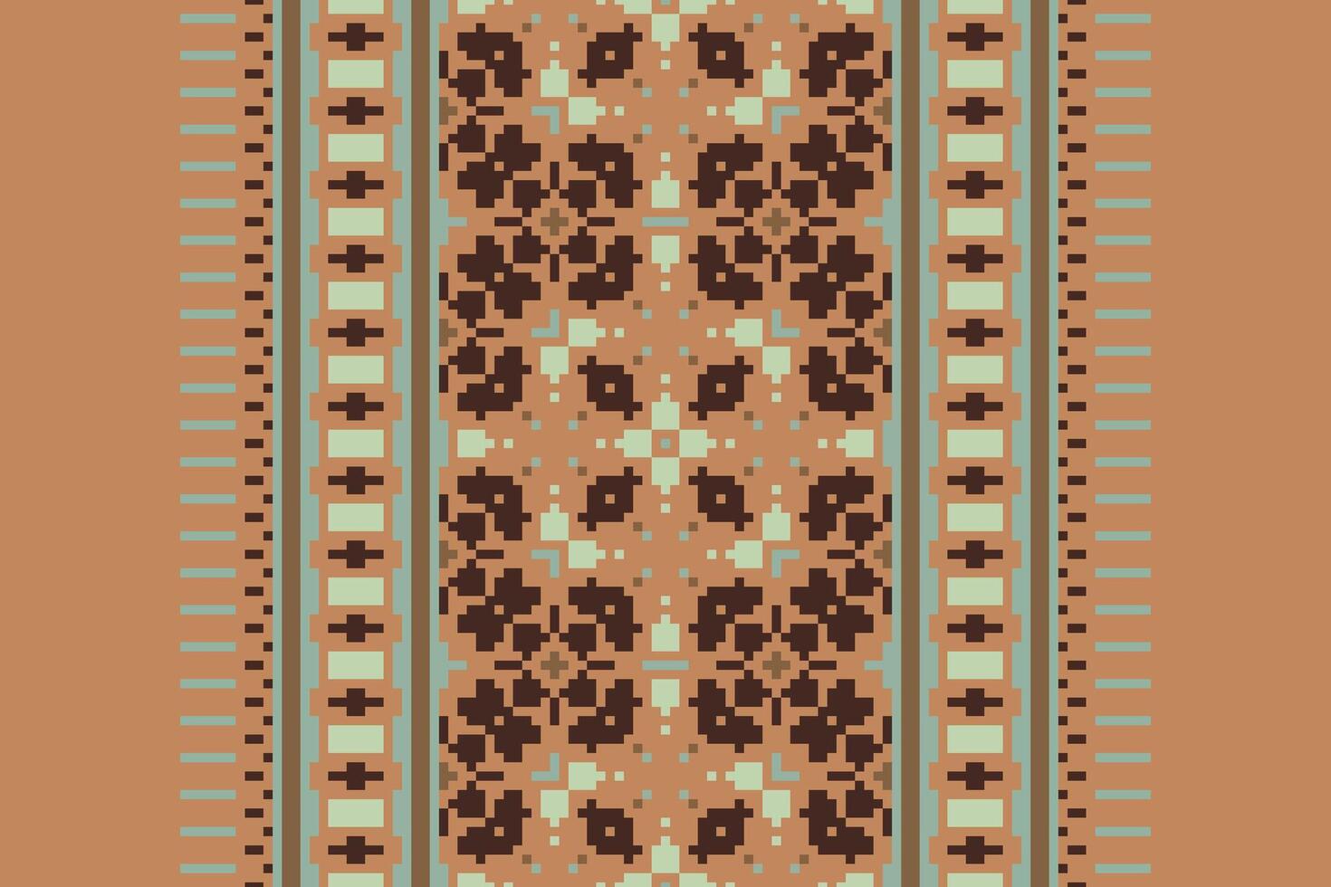 Punjabi Pattern Seamless Scandinavian pattern Motif embroidery, Pixel Ikat embroidery Design for Print tapestry floral kimono repeat pattern lacing spanish motif vector