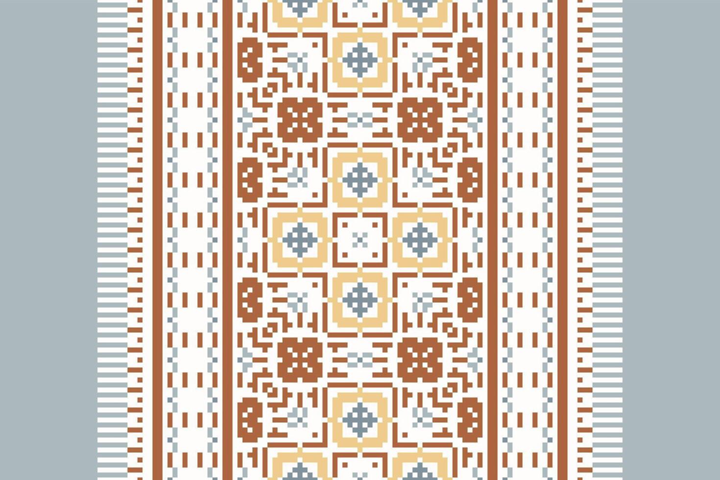Churidar Pattern Seamless Native American, Motif embroidery, Pixel Ikat embroidery Design for Print endless arabesque cloth dupatta shawl bandana print silk kurta men vector