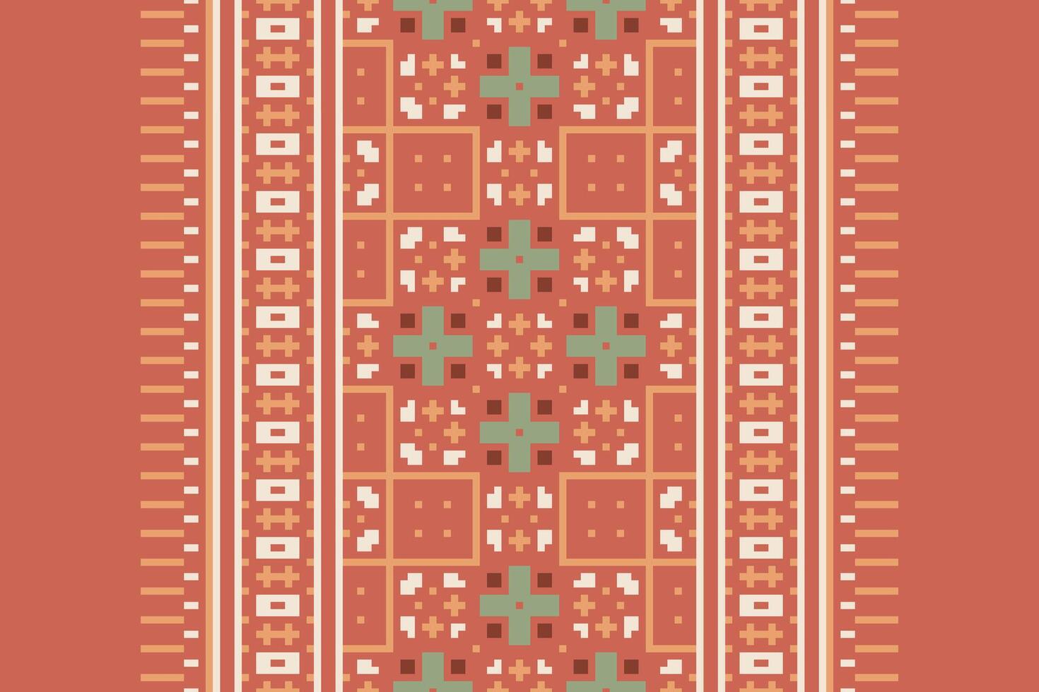 Punjabi Pattern Seamless Scandinavian pattern Motif embroidery, Pixel Ikat embroidery Design for Print border embroidery ancient egypt vector