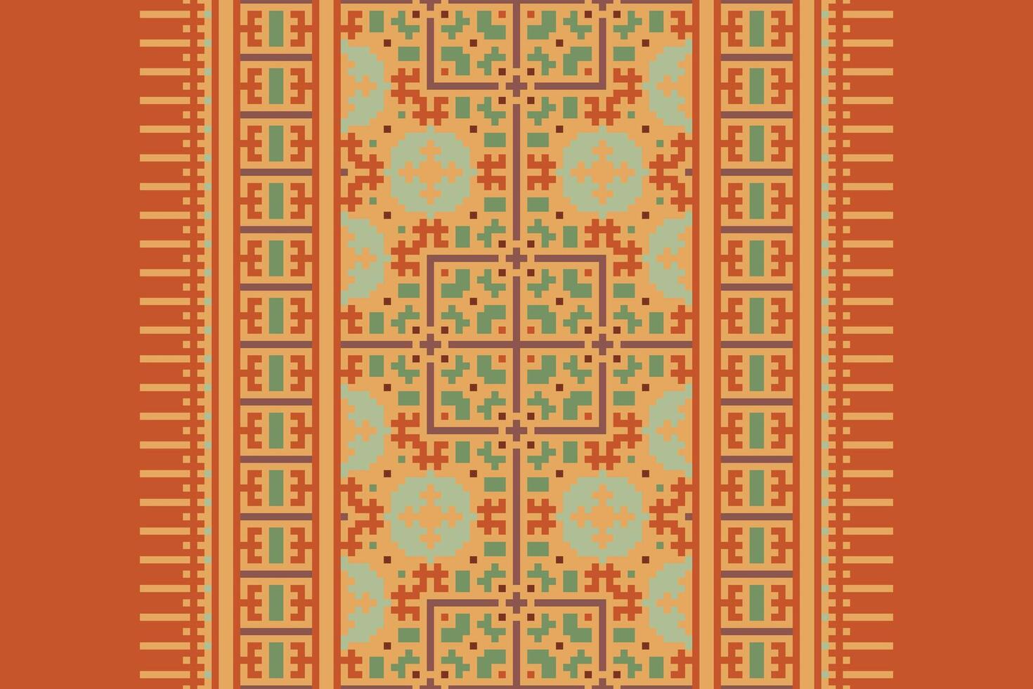 Churidar Pattern Seamless Bandana print silk Motif embroidery, Pixel Ikat embroidery Design for Print jacquard slavic pattern folklore pattern kente arabesque vector