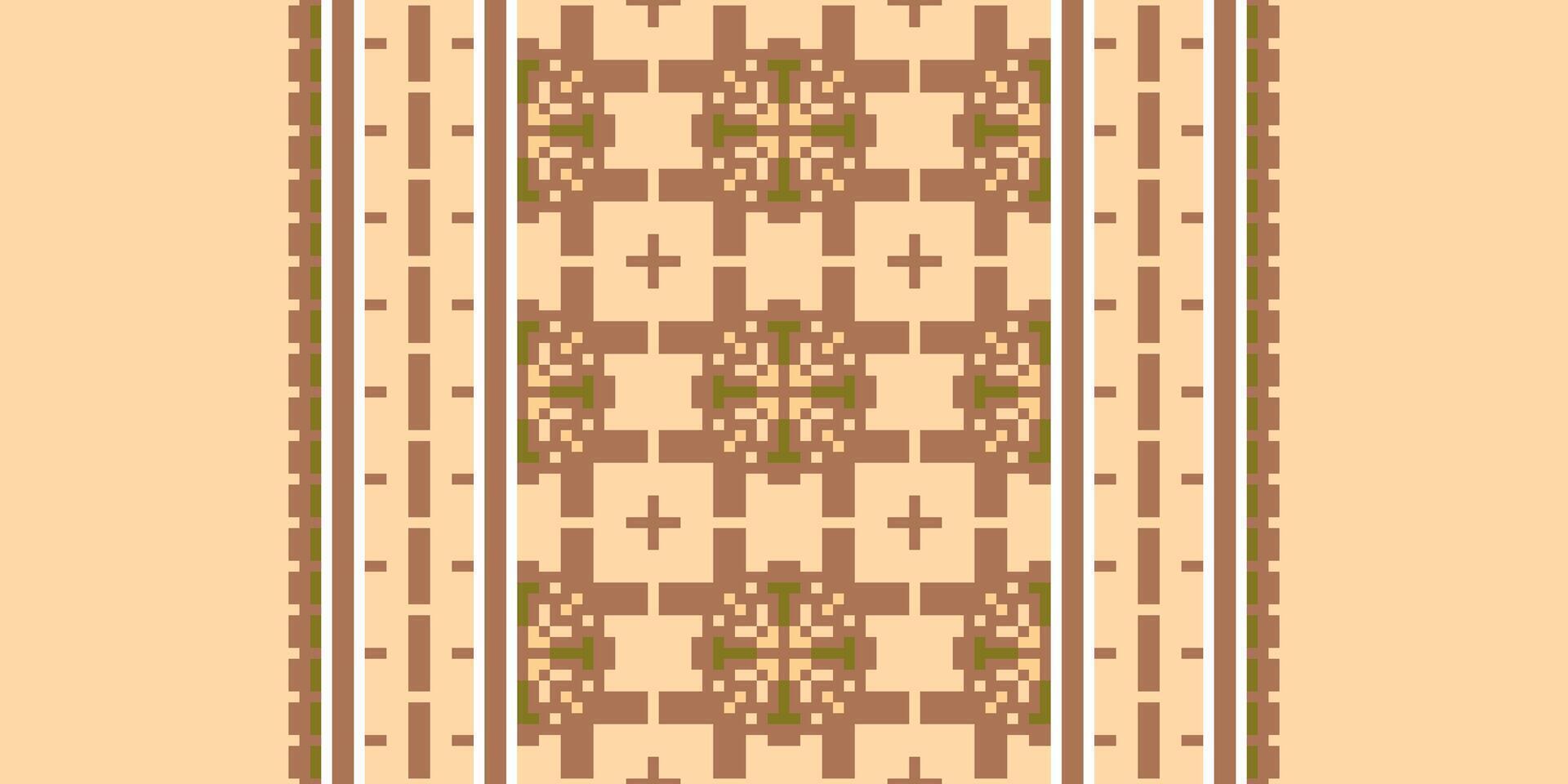 Nordic pattern Seamless Bandana print silk Motif embroidery, Pixel Ikat embroidery Design for Print scarf hijab pattern kerchief Pixel Ikat Silk kurti model mughal patterns vector